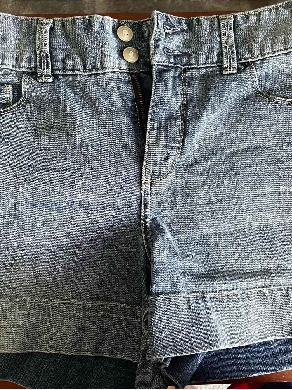 Light Blue Denim Jeans Shorts